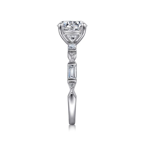 Gabriel & Co 14K White Gold Diamond Engagement Ring .40CTW Image 5 Bradley's Jewelers Jacksonville, NC
