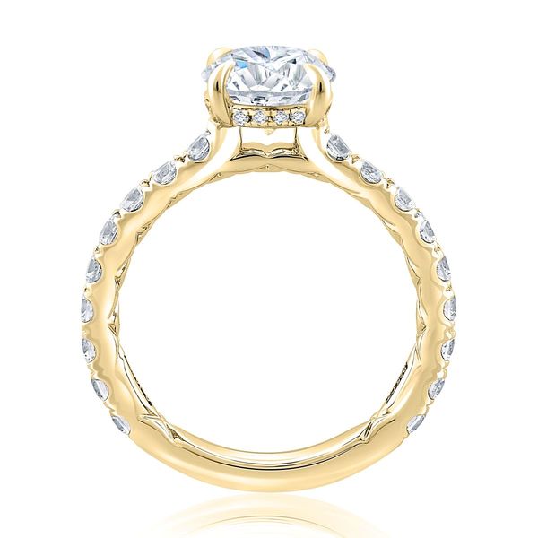 Ladies 14K Yellow Gold Hidden Halo Diamond Band | 0.87 CTW Image 2 Bradley's Jewelers Jacksonville, NC