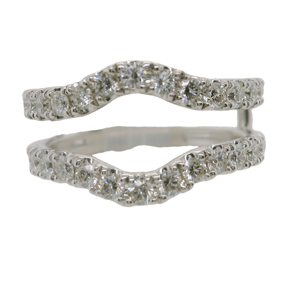 14K White Gold Diamond Ring Enhancer 1.00 CTW G VS2 Round Diamonds | Bradley's Jewelers Bradley's Jewelers Jacksonville, NC