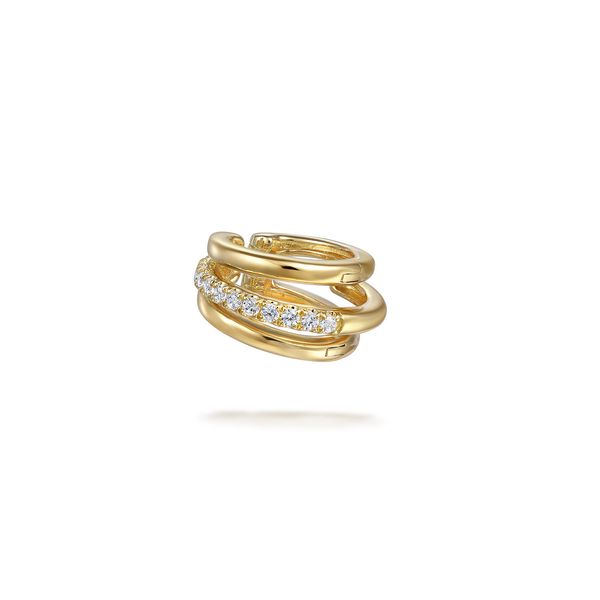 Gabriel & Co 14K Yellow Gold Single Diamond .18Ctw Ear Cuff – Contemporary Collection Bradley's Jewelers Jacksonville, NC
