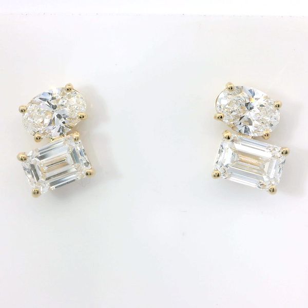 14K Yellow Gold Moi et Toi Lab Grown Diamond Earrings 2.16ctw Bradley's Jewelers Jacksonville, NC