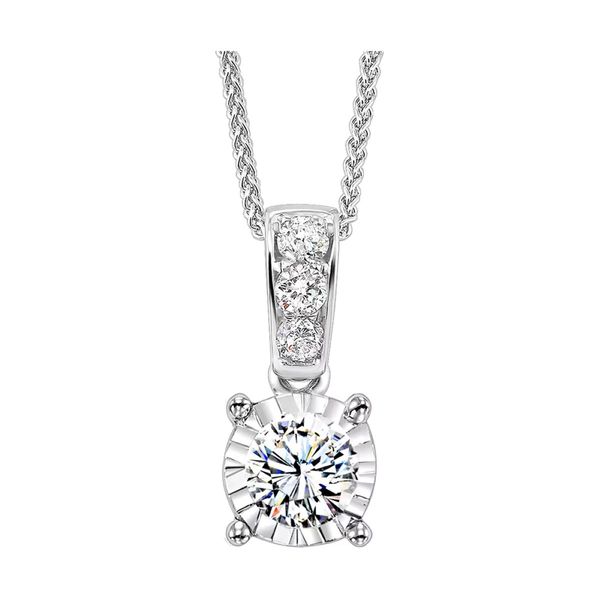White Gold .75 CTW Diamond Tru-Reflection Pendant Bradley's Jewelers Jacksonville, NC