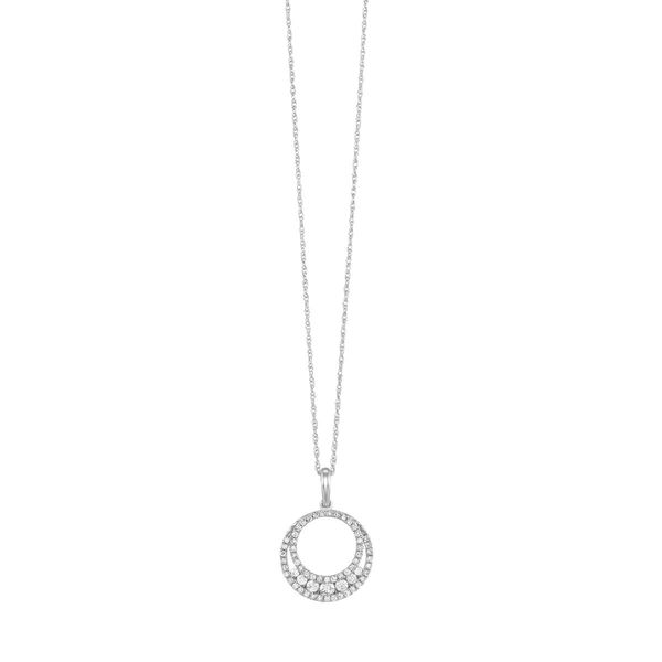 Lady's White 10 Karat 1/4 CTW Diamond Pendant Bradley's Jewelers Jacksonville, NC