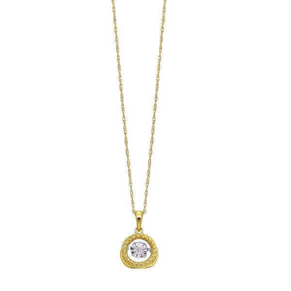 Lady's Yellow 10 Karat 0.05 Ctw Diamond Pendant Bradley's Jewelers Jacksonville, NC