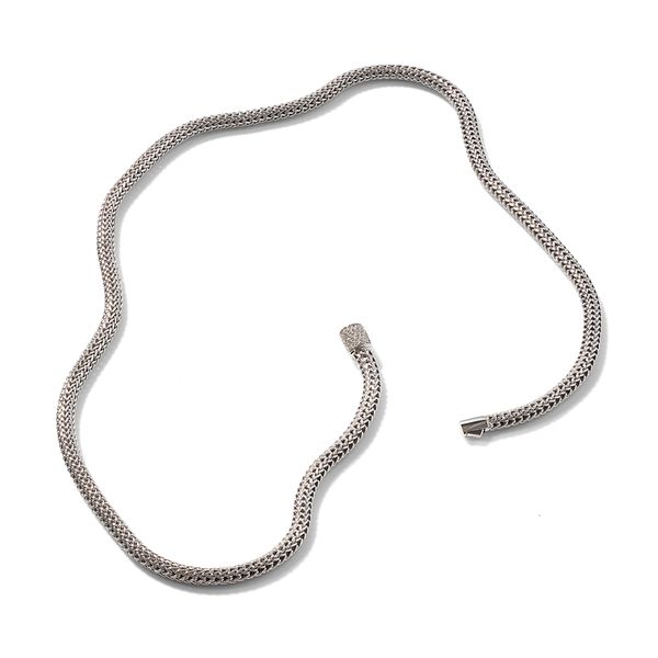 John Hardy Icon Silver Diamond Pave Necklace .18CTW Image 3 Bradley's Jewelers Jacksonville, NC