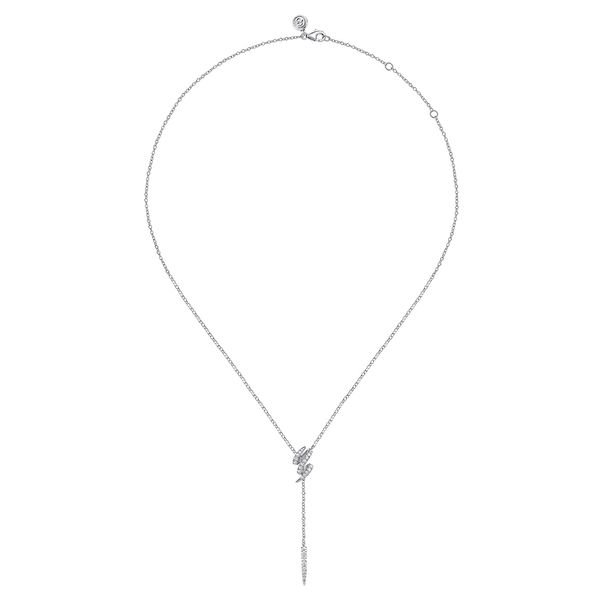 Gabriel & Co 14K White Gold Diamond .35Ctw Spike Y Necklace *Kaslique Collection* Image 2 Bradley's Jewelers Jacksonville, NC