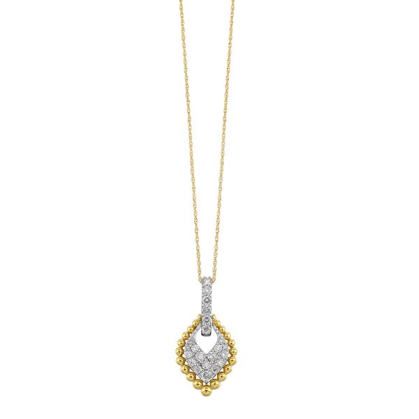 10K Yellow Gold Diamond Pendant 0.50 CTW Round Diamonds Bradley's Jewelers Jacksonville, NC