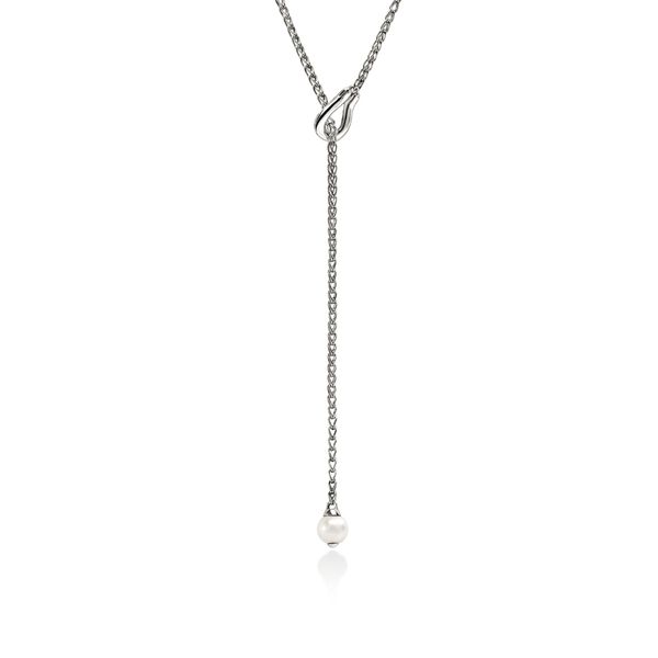 John Hardy Surf Silver Diamond Pave Pearl Y Necklace 23