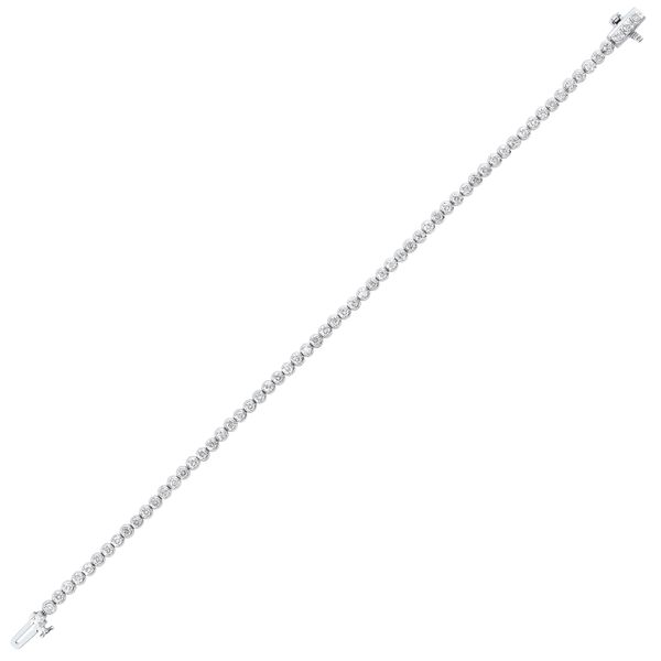White 14K Gold 3 Prong Diamond Tennis Bracelet 2.00Ctw Round Brilliant Diamonds Bradley's Jewelers Jacksonville, NC