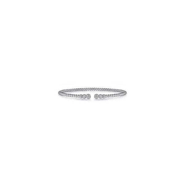 Gabriel & Co White 14K Diamond Bujukan Split Cuff Bracelet – 0.22 Ctw Bradley's Jewelers Jacksonville, NC