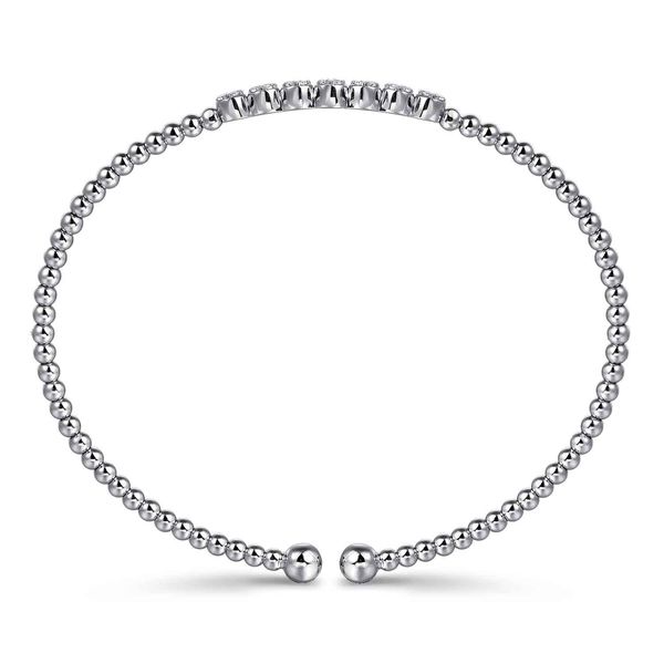 Gabriel & Co 14K White Gold Diamond Bangle – Bujukan Collection Image 3 Bradley's Jewelers Jacksonville, NC