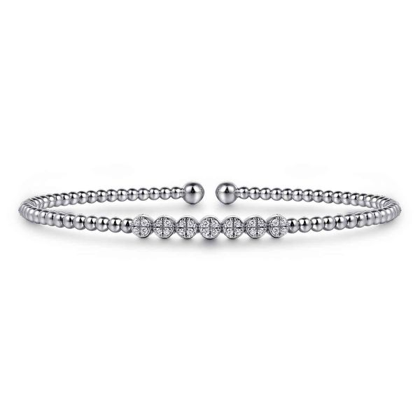 Gabriel & Co 14K White Gold Diamond Bangle – Bujukan Collection Bradley's Jewelers Jacksonville, NC