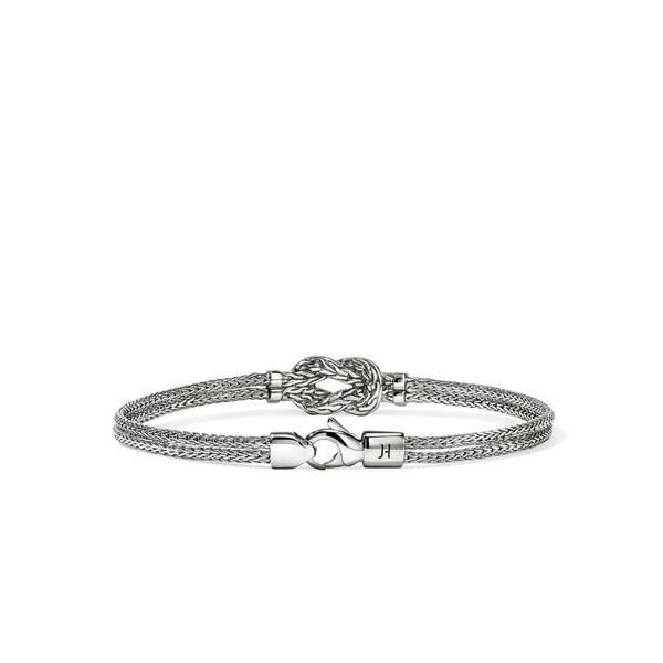 John Hardy Love Knot Diamond Double Row Bracelet in Sterling Silver | Bradley's Jewelers Image 2 Bradley's Jewelers Jacksonville, NC