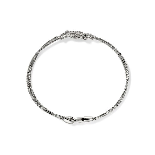 John Hardy Love Knot Diamond Double Row Bracelet in Sterling Silver | Bradley's Jewelers Image 4 Bradley's Jewelers Jacksonville, NC