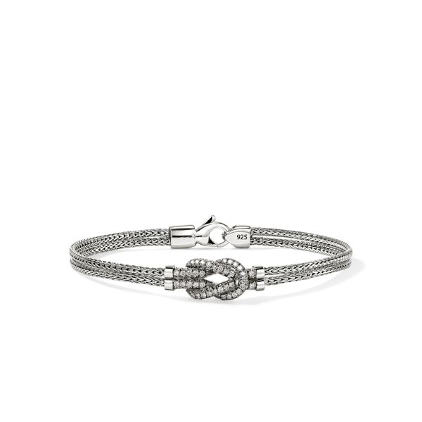 John Hardy Love Knot Diamond Double Row Bracelet in Sterling Silver | Bradley's Jewelers Bradley's Jewelers Jacksonville, NC
