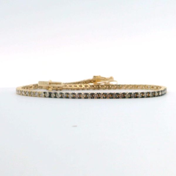 Le Vian Ombré® Chocolate Diamond® Bracelet in 14K Honey Gold™ Bradley's Jewelers Jacksonville, NC
