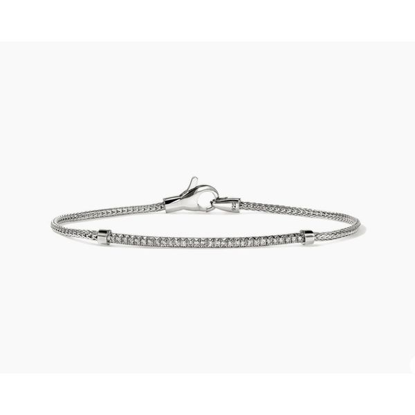 John Hardy Essentials Silver Diamond Pavé .24Ctw 1.8mm Bracelet Bradley's Jewelers Jacksonville, NC