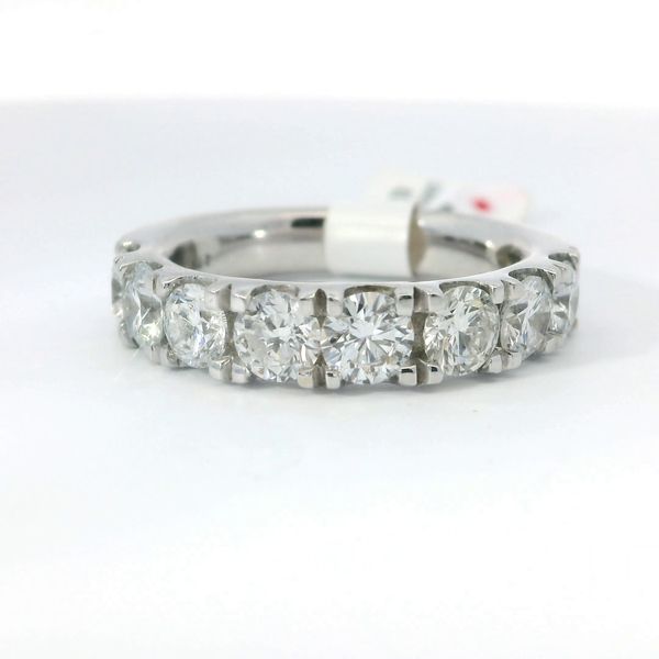 White 14K Gold Lab Grown Diamond Band Ring 2.00Ctw Round H VS2 8 Stones Image 2 Bradley's Jewelers Jacksonville, NC
