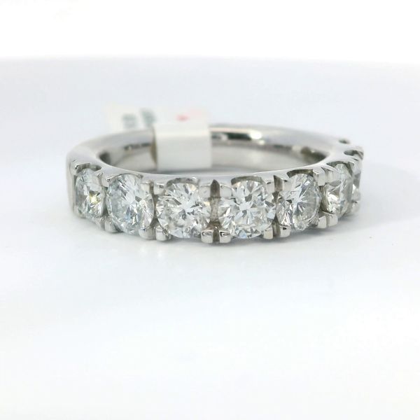 White 14K Gold Lab Grown Diamond Band Ring 2.00Ctw Round H VS2 8 Stones Image 3 Bradley's Jewelers Jacksonville, NC