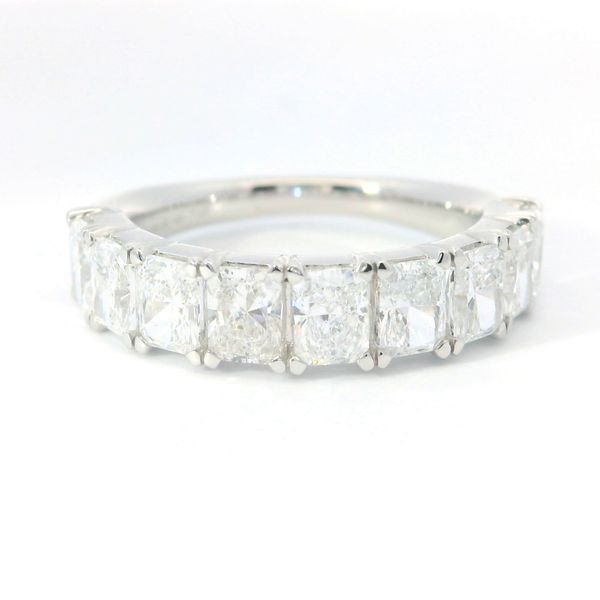 14K White Gold Lab Grown Diamond Band with 2.25 CTW Radiant Diamonds Bradley's Jewelers Jacksonville, NC