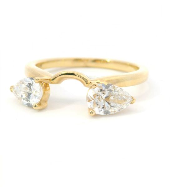 14K Yellow Gold Lab Grown Diamond Enhancer | 1.00 TW Pear Shape Image 2 Bradley's Jewelers Jacksonville, NC