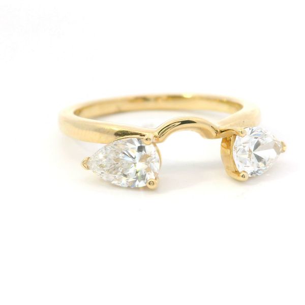 14K Yellow Gold Lab Grown Diamond Enhancer | 1.00 TW Pear Shape Image 3 Bradley's Jewelers Jacksonville, NC