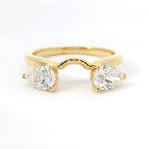 14K Yellow Gold Lab Grown Diamond Enhancer | 1.00 TW Pear Shape Bradley's Jewelers Jacksonville, NC