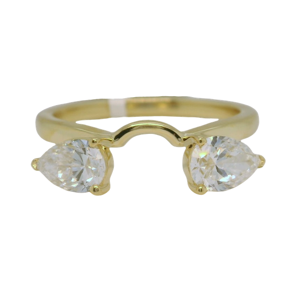 14K Yellow Gold Laboratory Grown Pear Diamond Enhancer | 1.00CTW Bradley's Jewelers Jacksonville, NC