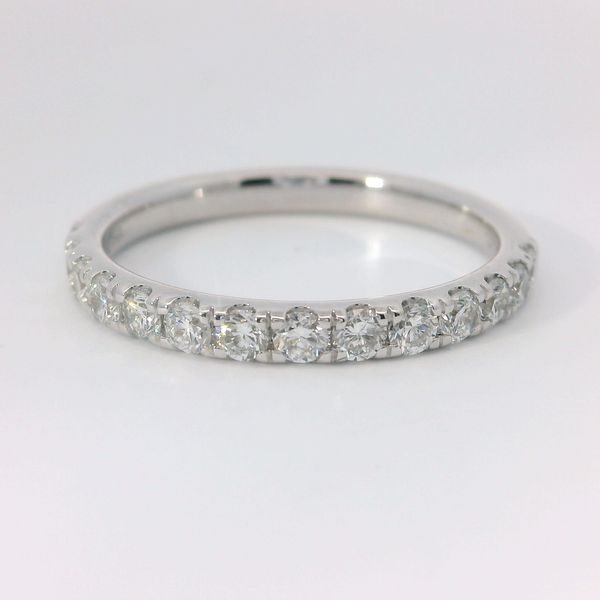 14K White Gold Lab Grown Diamond Wedding Band | 0.50 CTW Round Diamonds Bradley's Jewelers Jacksonville, NC