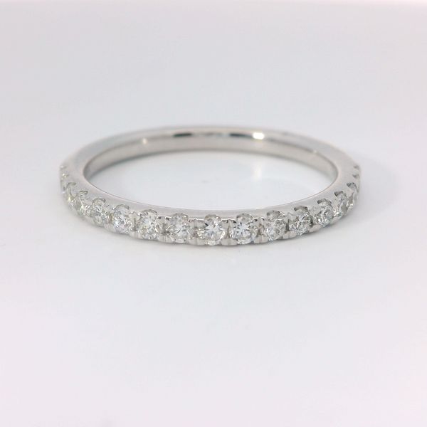 14K White Gold Lab Grown Diamond Wedding Band | 0.33 CTW Round Diamonds Bradley's Jewelers Jacksonville, NC