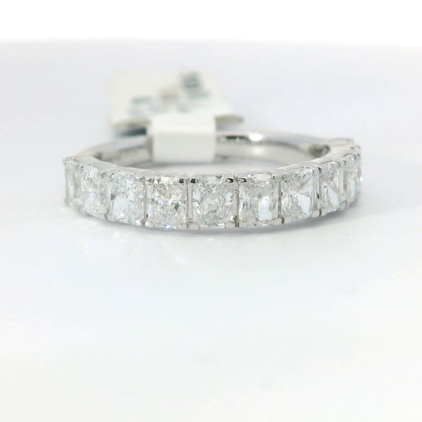 14K White Gold Lab Grown Diamond Jewelry with 1.10 CTW Radiant Diamonds Image 2 Bradley's Jewelers Jacksonville, NC