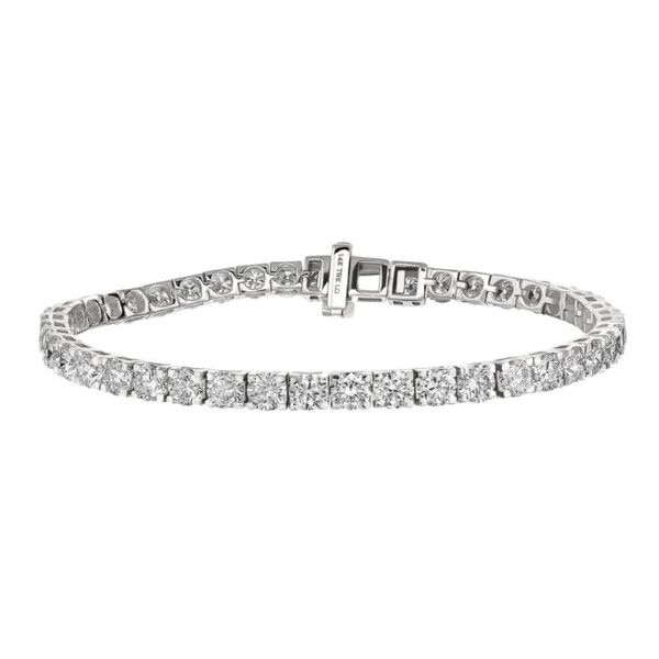 Sterling Silver 1.00CTW Laboratory Grown Diamond Tennis Bracelet Bradley's Jewelers Jacksonville, NC