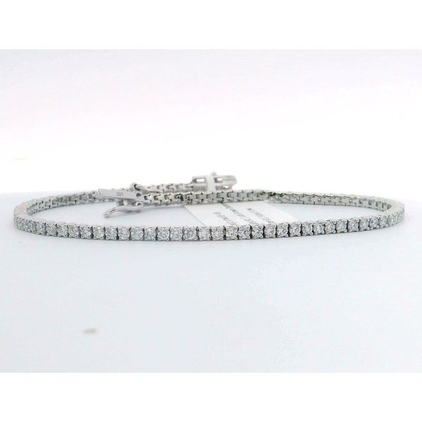 White 14 Karat Tennis Laboratory Grown Diamond Bracelets With = 2.00Twt Round E/F Vs2 Diamonds Bradley's Jewelers Jacksonville, NC