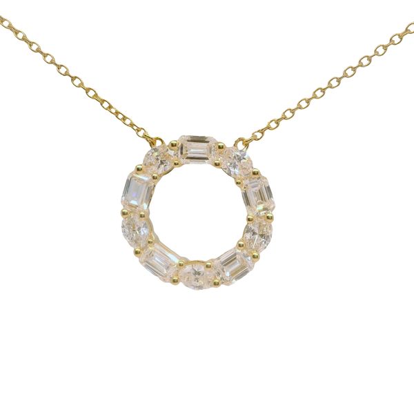 14K Yellow Gold Lab Grown Diamond Pendant 2.00CTW Bradley's Jewelers Jacksonville, NC