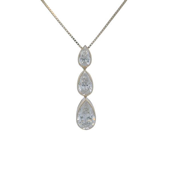 Lab Grown Diamond Pendant Image 2 Bradley's Jewelers Jacksonville, NC