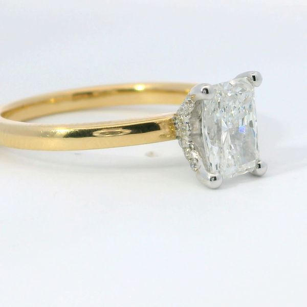 14K Yellow Gold Lab-Grown Radiant Diamond Bridal Ring (1.11 CT) Image 2 Bradley's Jewelers Jacksonville, NC
