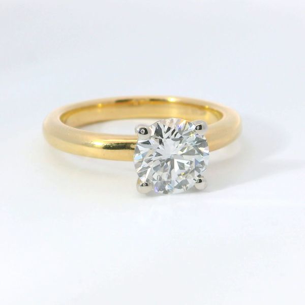 Lab Grown Diamond Solitaire Ring 14K White Gold – 1.50 Ct Round D VS2 Image 2 Bradley's Jewelers Jacksonville, NC