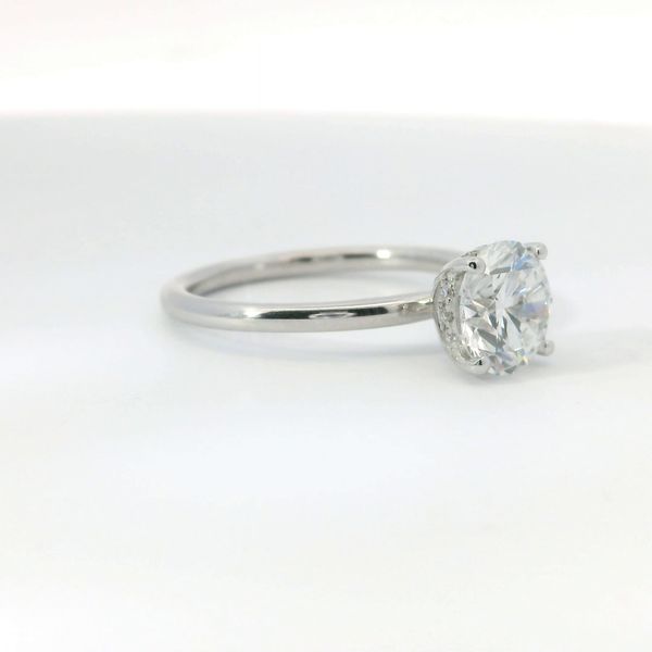 14K White Gold 1.64 CTW Lab-Grown Diamond Hidden Halo Bridal Ring Image 2 Bradley's Jewelers Jacksonville, NC