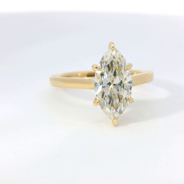 14K Yellow Gold 1.97 Ct Marquise Lab Grown Diamond Solitaire Engagement Ring | Bradley's Jewelers Jacksonville NC Image 2 Bradley's Jewelers Jacksonville, NC