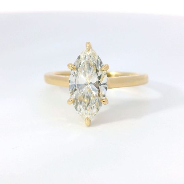 14K Yellow Gold 1.97 Ct Marquise Lab Grown Diamond Solitaire Engagement Ring | Bradley's Jewelers Jacksonville NC Image 4 Bradley's Jewelers Jacksonville, NC