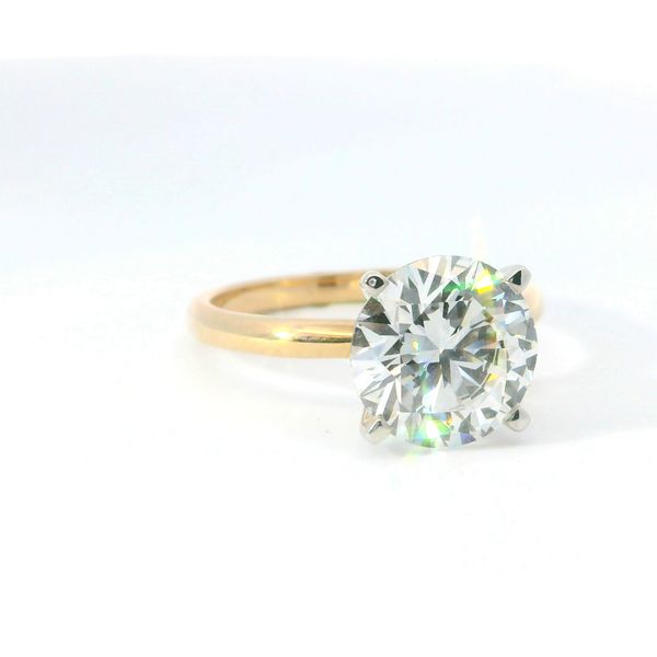 14K Yellow Gold 3.02Ct Round F VVS2 Lab Grown Diamond Solitaire Image 2 Bradley's Jewelers Jacksonville, NC