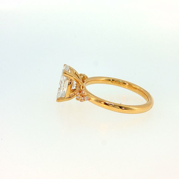 14K Yellow Gold 2.00 Ct Oval Lab Grown Diamond Engagement Ring Image 3 Bradley's Jewelers Jacksonville, NC