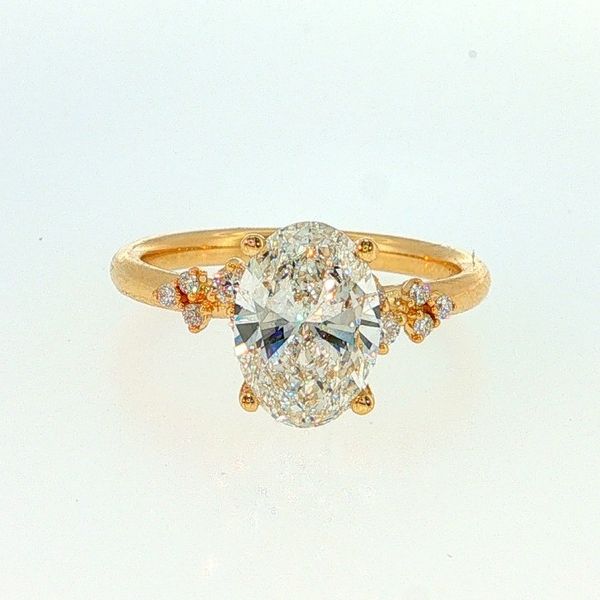14K Yellow Gold 2.00 Ct Oval Lab Grown Diamond Engagement Ring Bradley's Jewelers Jacksonville, NC