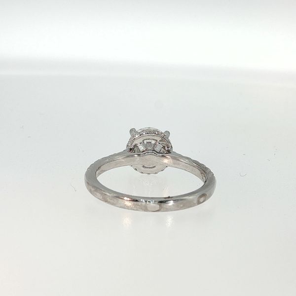14K White Gold 1.57 Ct Round Lab Grown Diamond Hidden Halo Ring Image 4 Bradley's Jewelers Jacksonville, NC