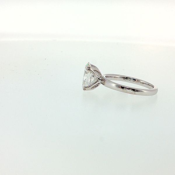 Perfect Love 14K White Gold Oval Lab Grown Diamond Ring Image 3 Bradley's Jewelers Jacksonville, NC