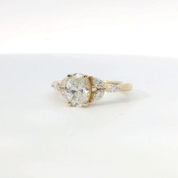 Perfect Love 14K Yellow Gold Oval Lab Grown Diamond Ring 1.38 CTW Image 3 Bradley's Jewelers Jacksonville, NC
