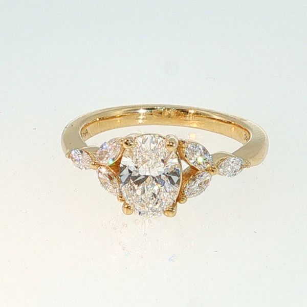 Perfect Love 14K Yellow Gold Oval Lab Grown Diamond Ring 1.38 CTW Bradley's Jewelers Jacksonville, NC
