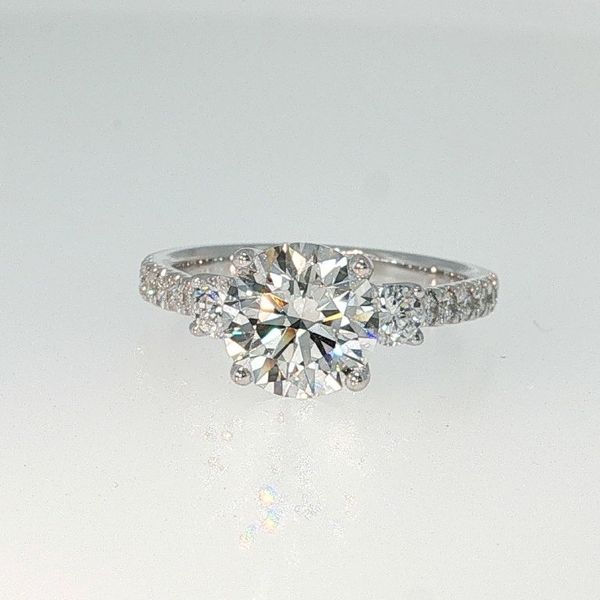 14kt White Gold Laboratory Grown Engagement Ring Bradley's Jewelers Jacksonville, NC