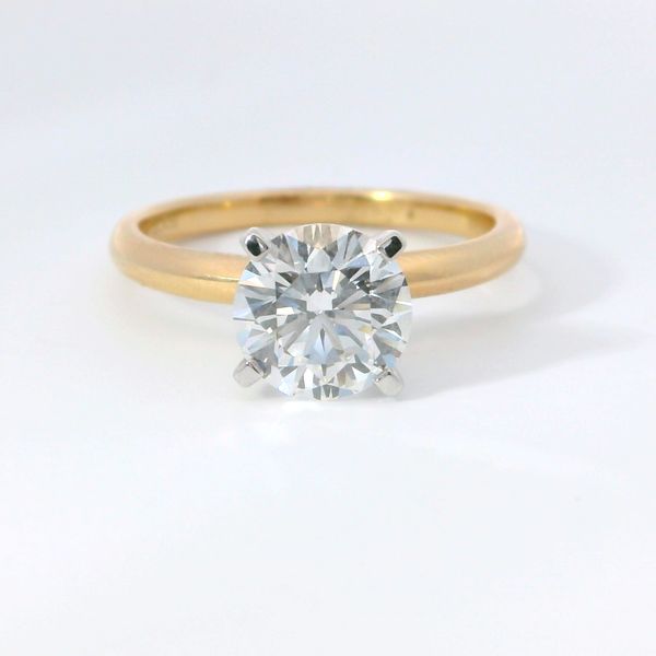 14K Yellow Gold 1.49 Ct Round Lab Grown Diamond Solitaire Engagement Ring | Bradley's Jewelers Jacksonville NC Bradley's Jewelers Jacksonville, NC