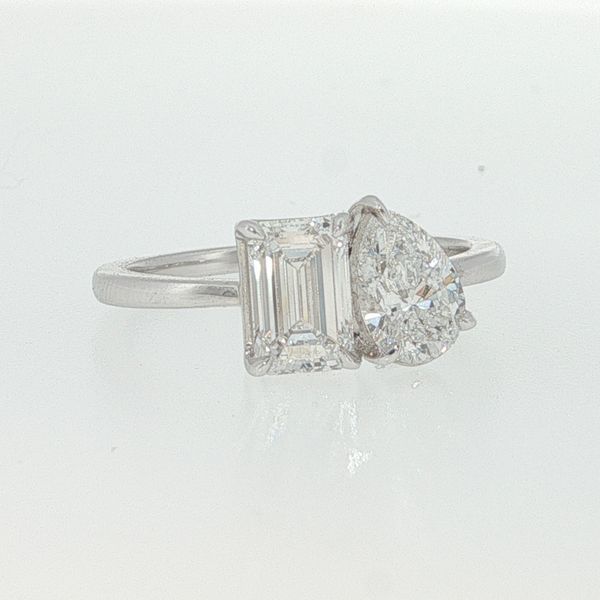14K White Gold Moi Et Toi Lab Grown Diamond Ring 1.75CTW Image 2 Bradley's Jewelers Jacksonville, NC